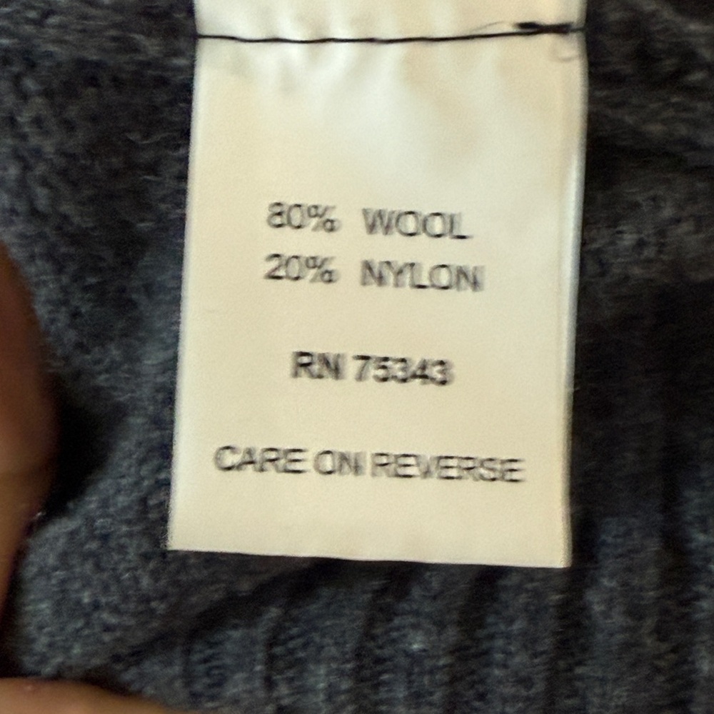 Gianetti Gray Henley Wool-Blend Sweater Classic Traditional Large 90s Cabincore - Picture 4 of 6
